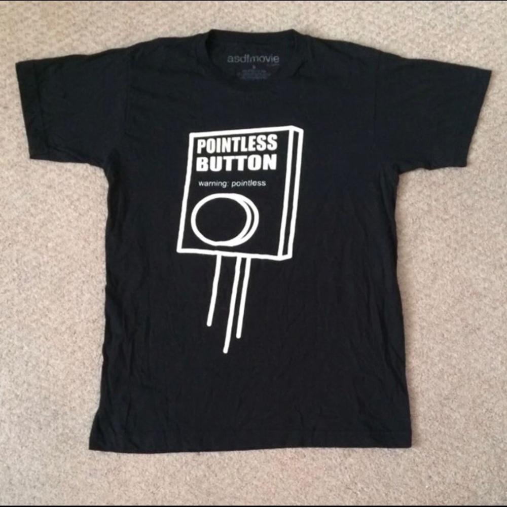 Men's "Pointless Button" Graphic T-Shirt